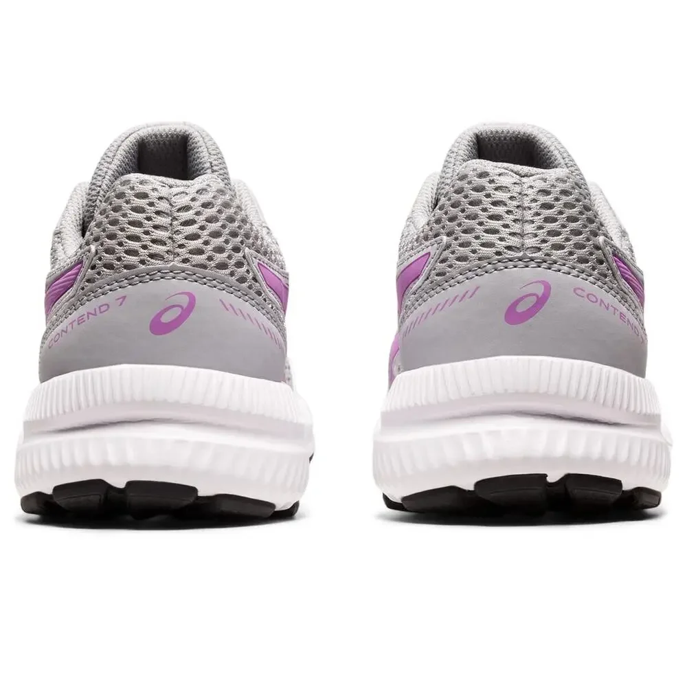 ASICS Girl's Contend 7 GS (Little Kid/Big Kid) Piedmont Grey/Lavender Glow 5.5 B